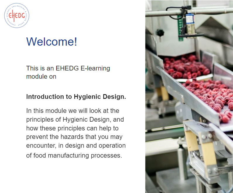 EHEDG e-learning platform