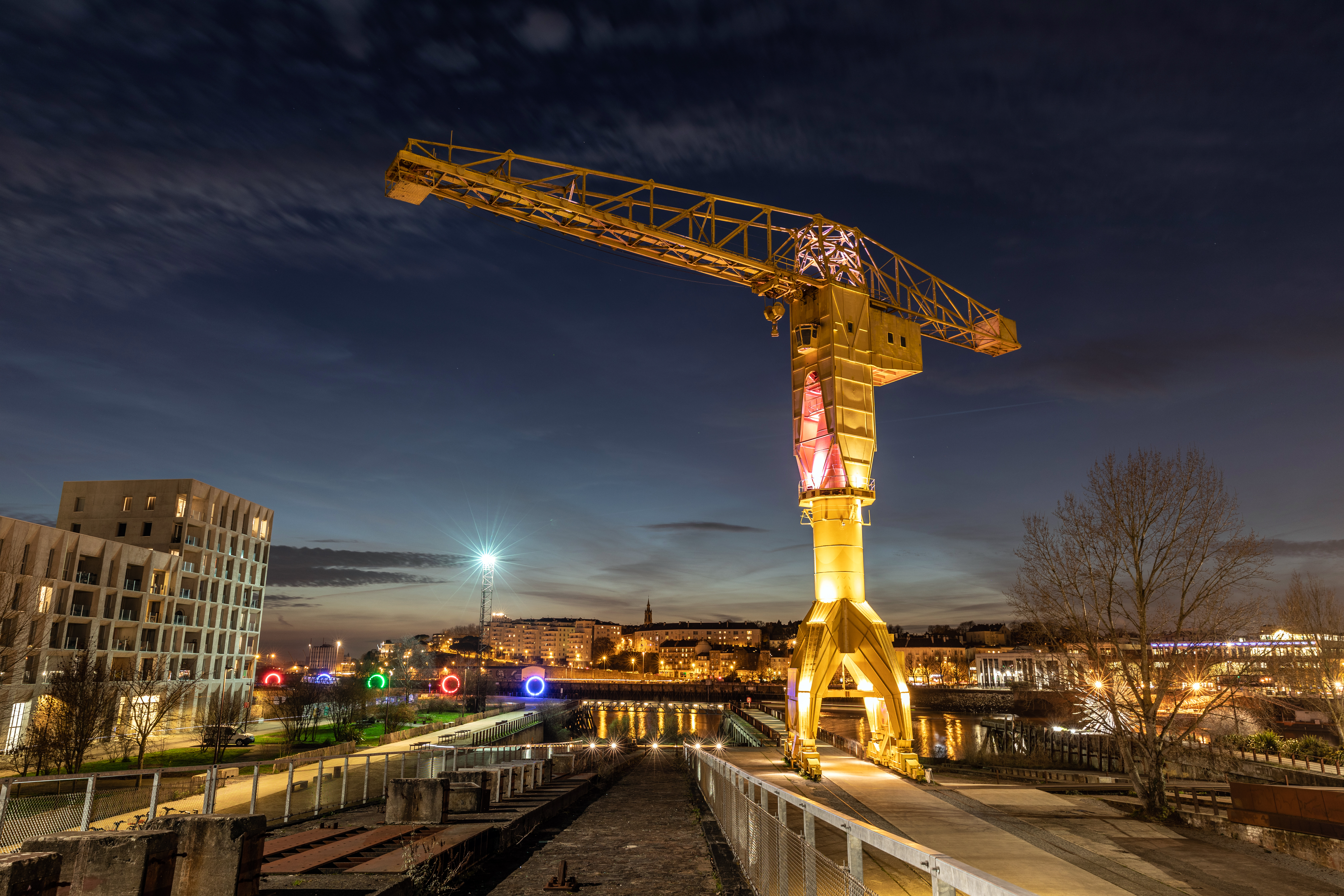 Yellow Crane in Nantes